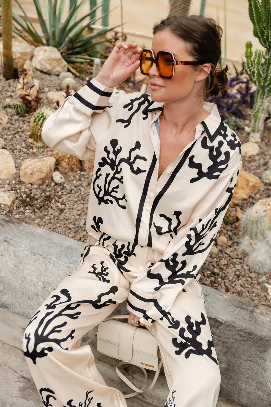 Selena - Abstract Print Two-Piece Set
