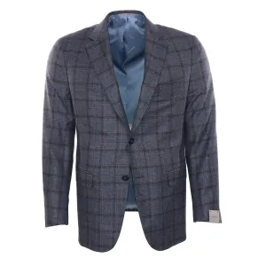 Slate Blue Windowpane Sportcoat