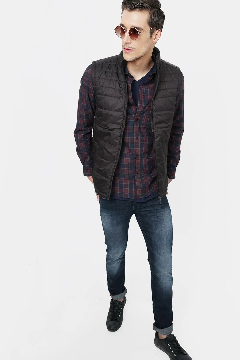 Slim Fit Checks Shirt