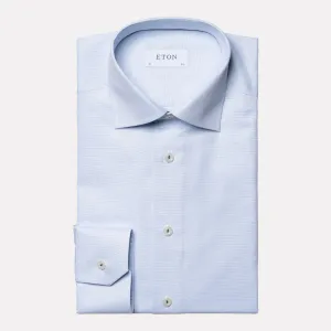 Slim Fit Dobby Dress Shirt / Light Blue