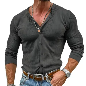 Slim Fit Long Sleeve Shirt for Men - Oliver