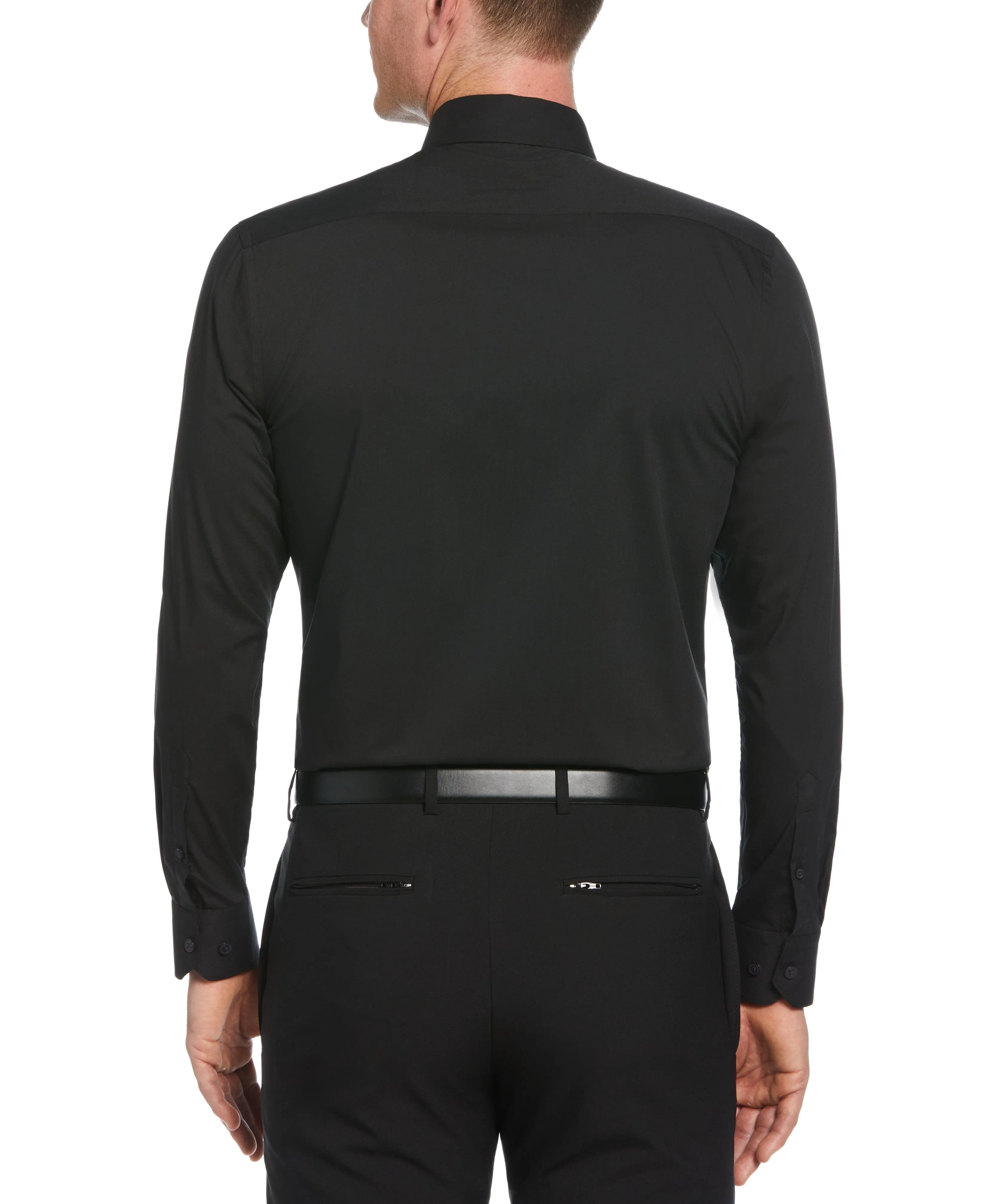Slim Fit Solid Dress Shirt