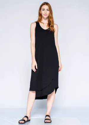Slim Midcalf Fractured Shirttail Tank Dress