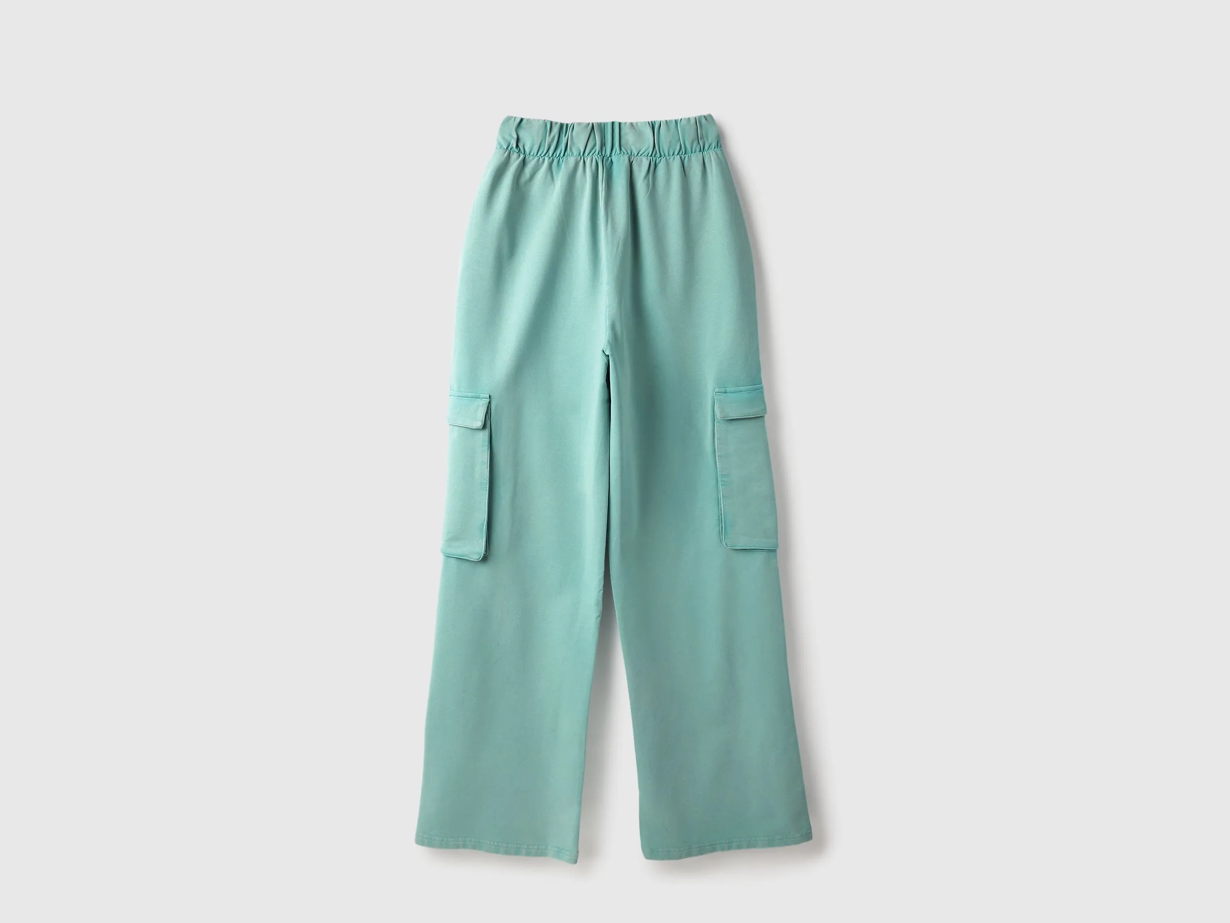 Solid Straight Fit Cargo Pants
