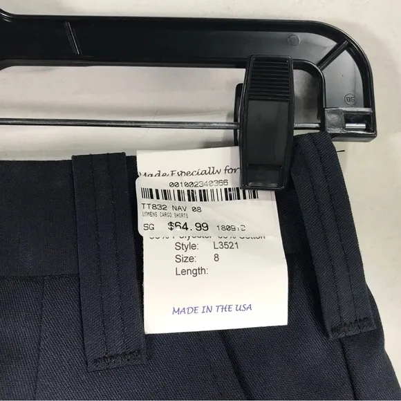 Southeastern Shirt Code 3 Utility Cargo Short, Women's Size 8 - Navy