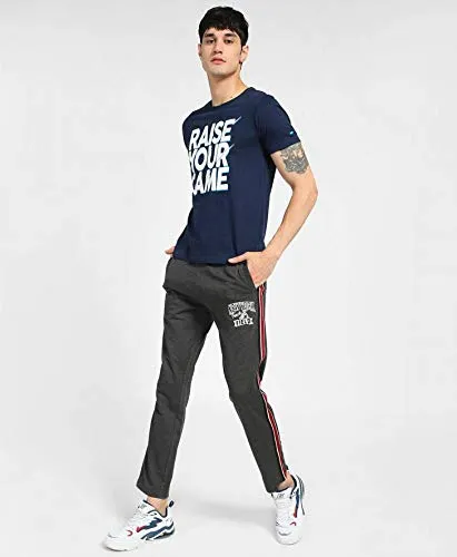 Spunk by FBB Men's Regular Fit Track Pants (1001957378_Anthra_Xx-Large)