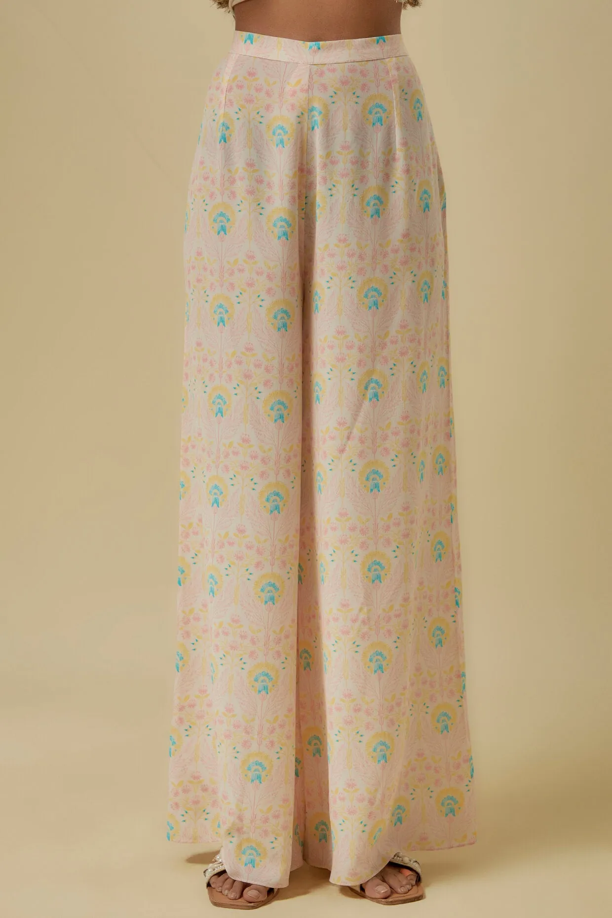 Stone flower butta kurta and palazzo set