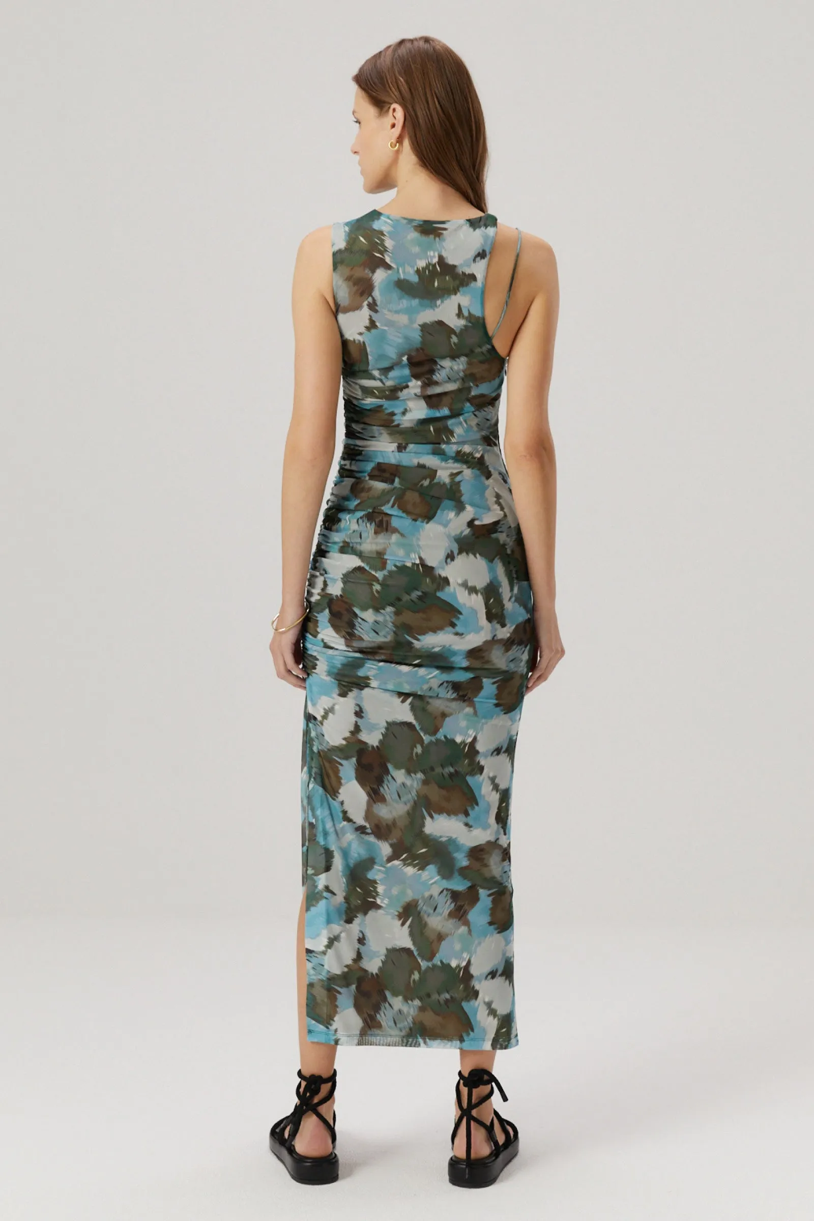 STORM MESH MIDI DRESS