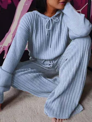Stunncal Loose Hooded Two Sets