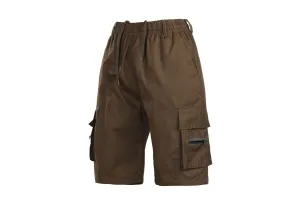 Summer men's cargo five-minute shorts 2023 new men's medium trousers straight leg pure cotton washed men's beach pants
