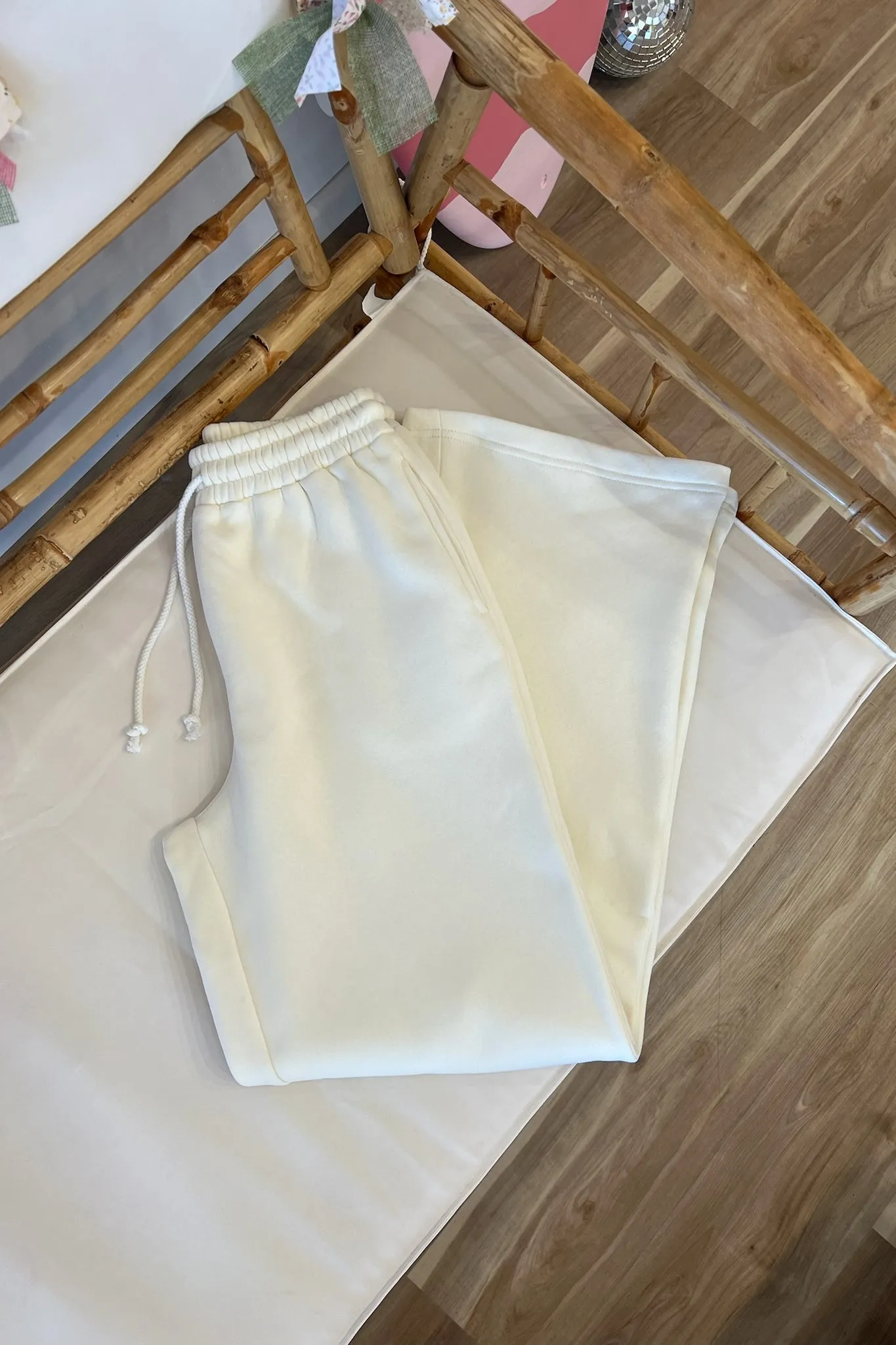 Sunkissed Flared Sweatpants in Cream