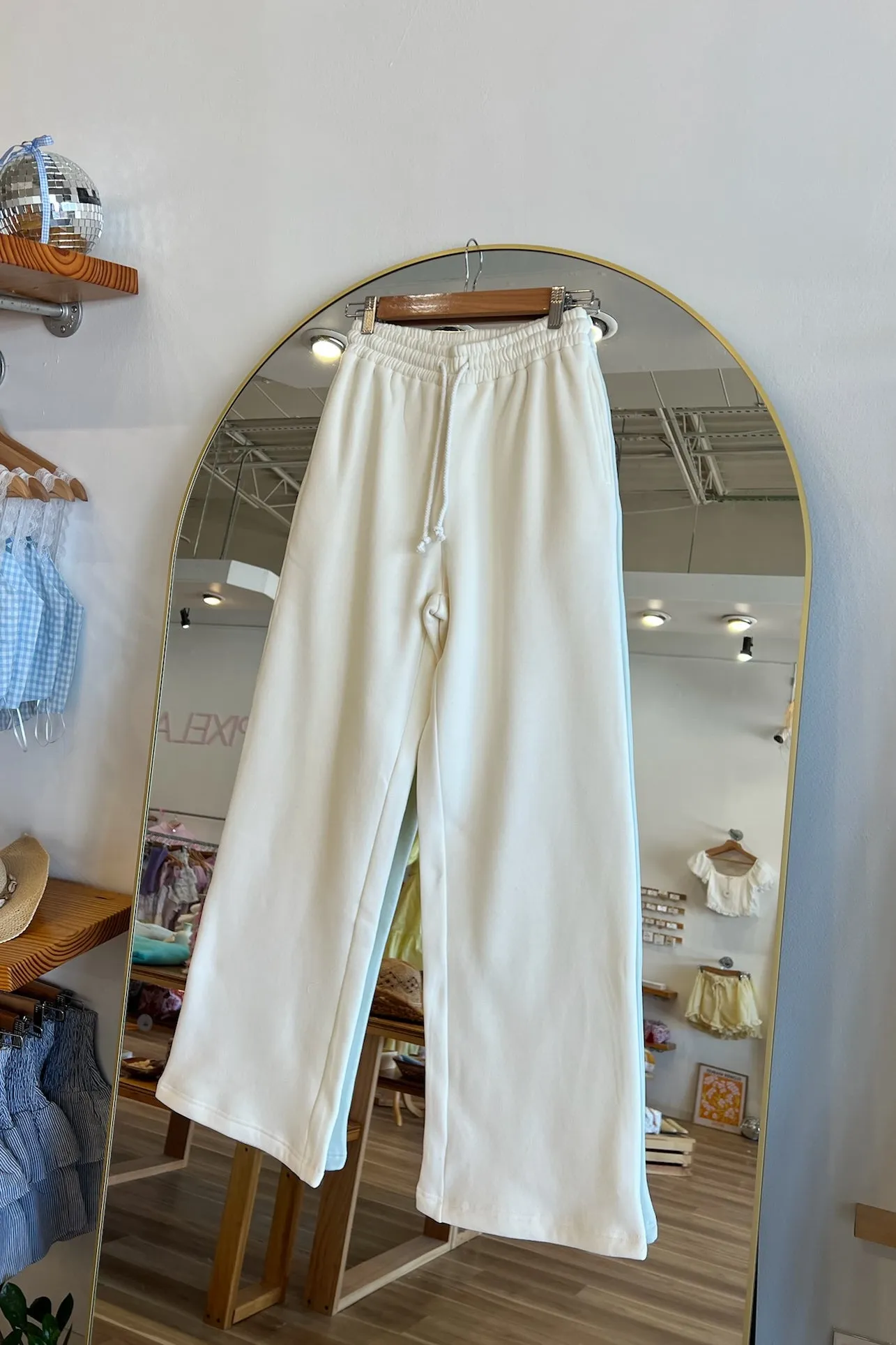 Sunkissed Flared Sweatpants in Cream