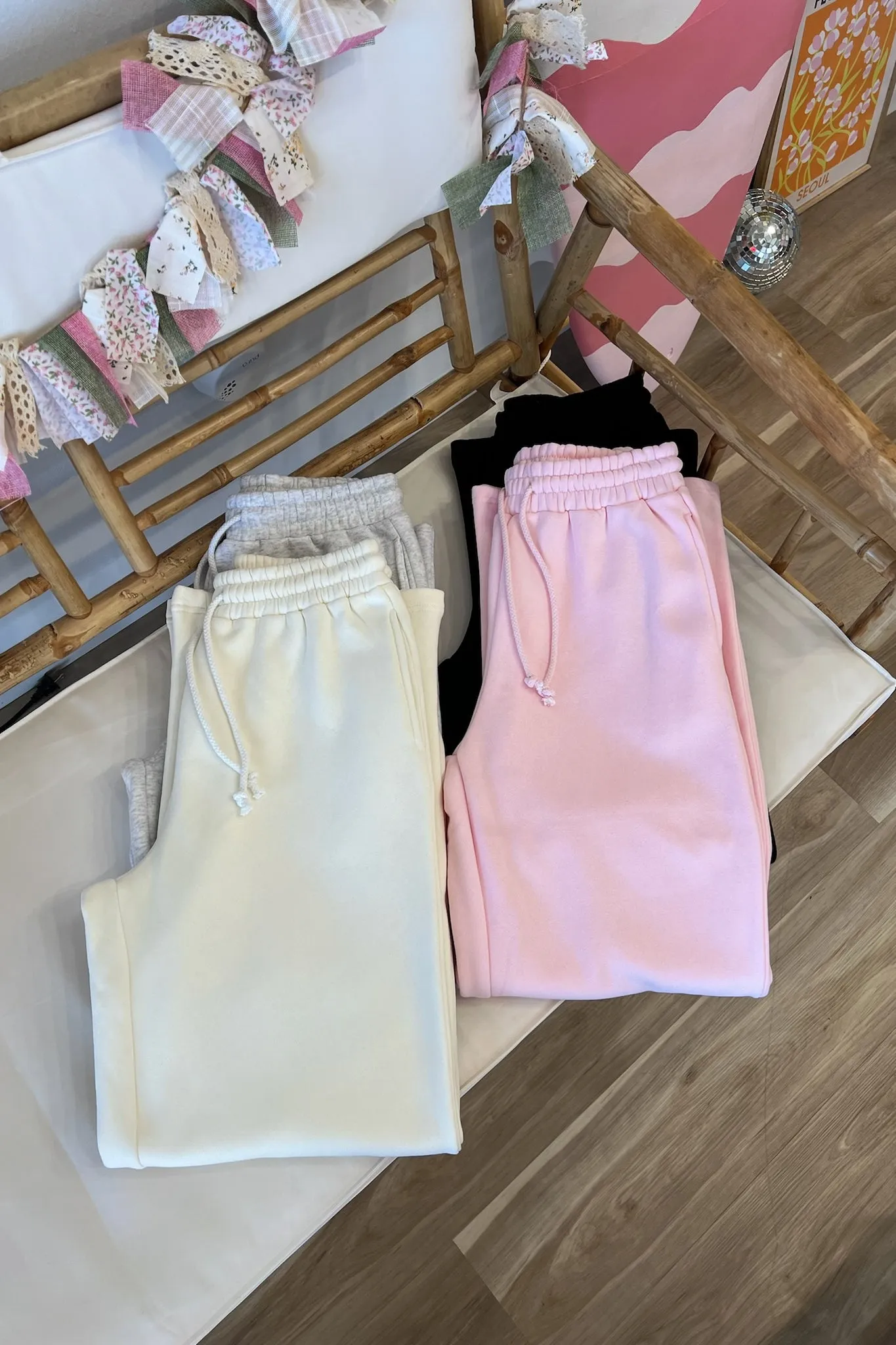 Sunkissed Flared Sweatpants in Cream