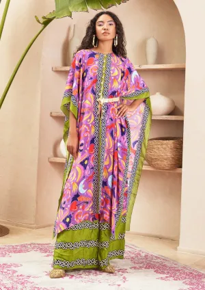 Sylvia lilac kaftan top and pant