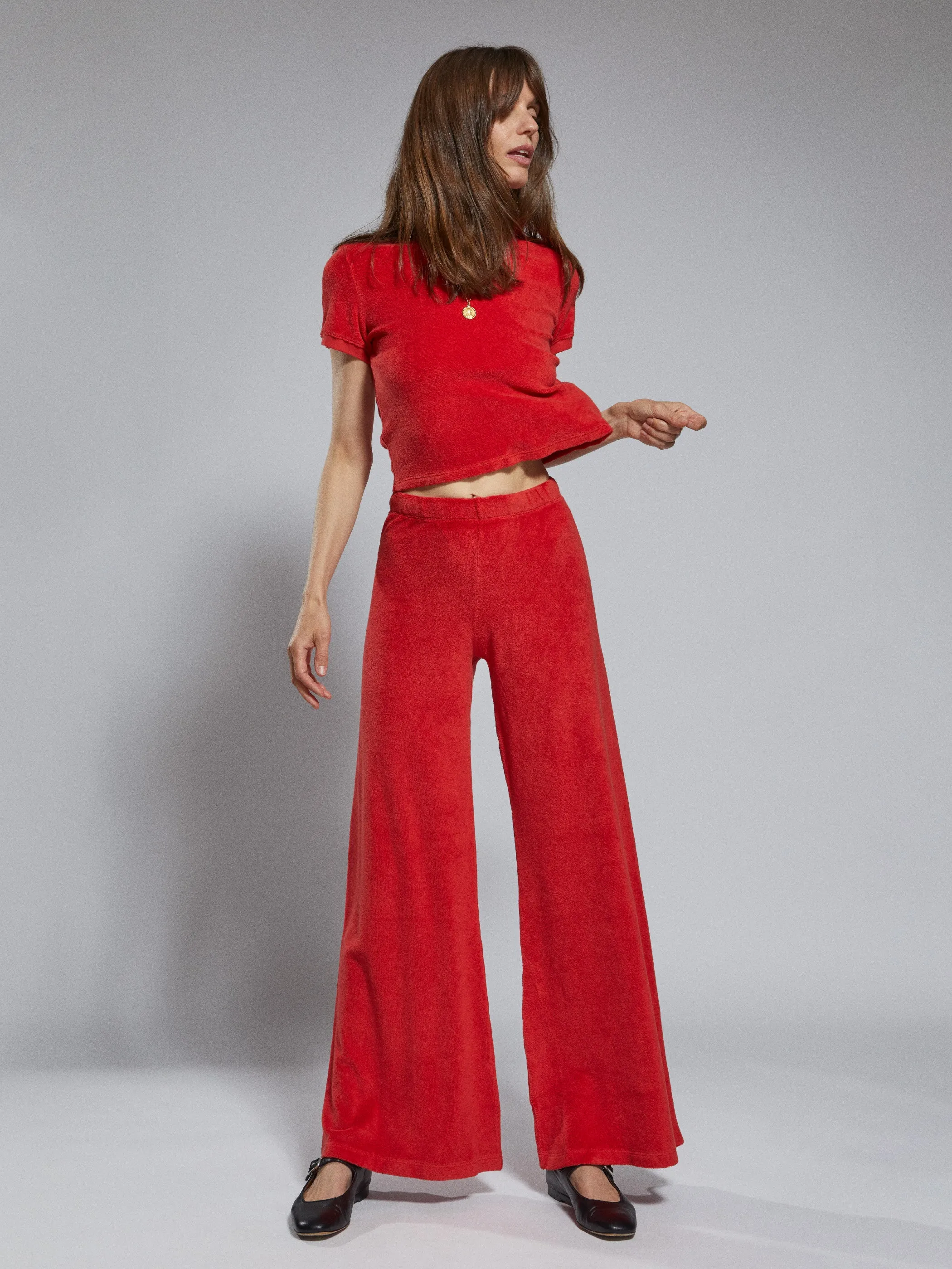 The Zephyra Flare Pants in Terry