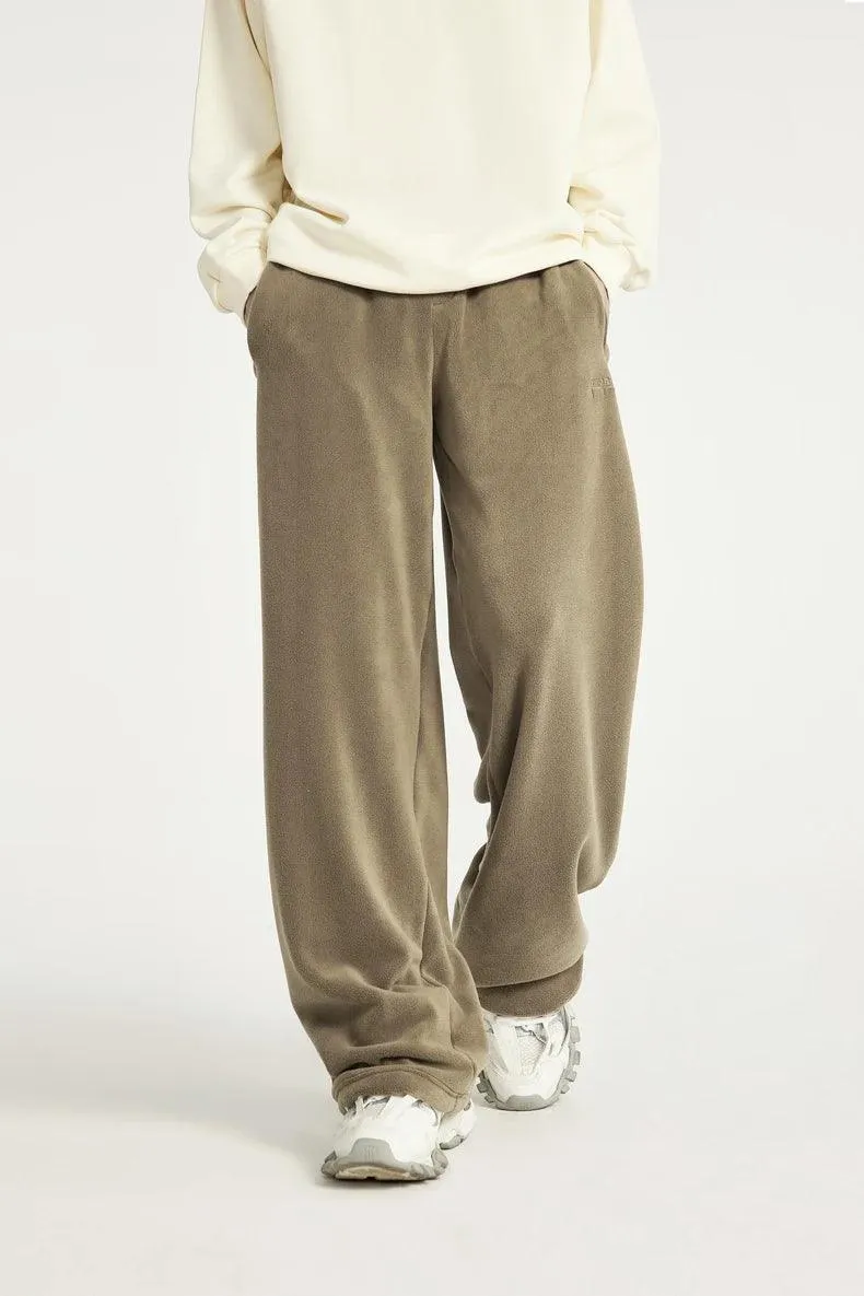 Thick Fleece Straight Leg Pant