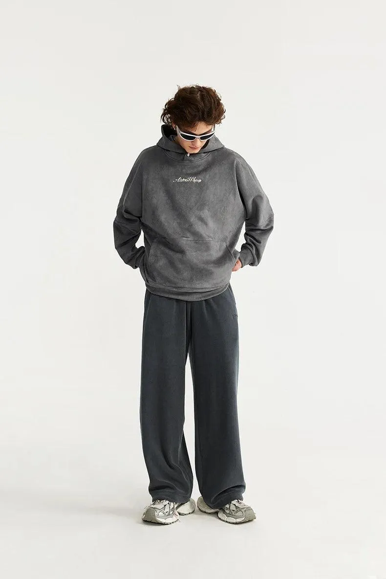 Thick Fleece Straight Leg Pant