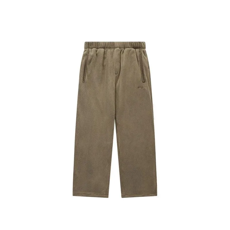 Thick Fleece Straight Leg Pant