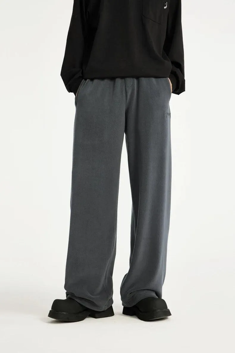 Thick Fleece Straight Leg Pant