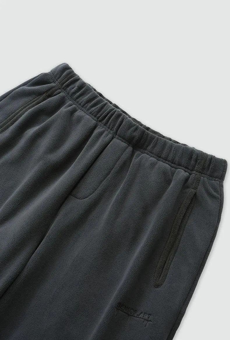 Thick Fleece Straight Leg Pant