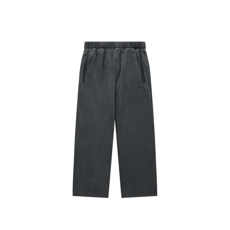 Thick Fleece Straight Leg Pant
