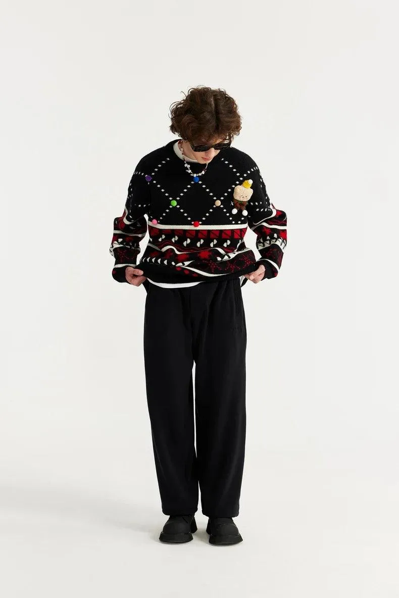 Thick Fleece Straight Leg Pant