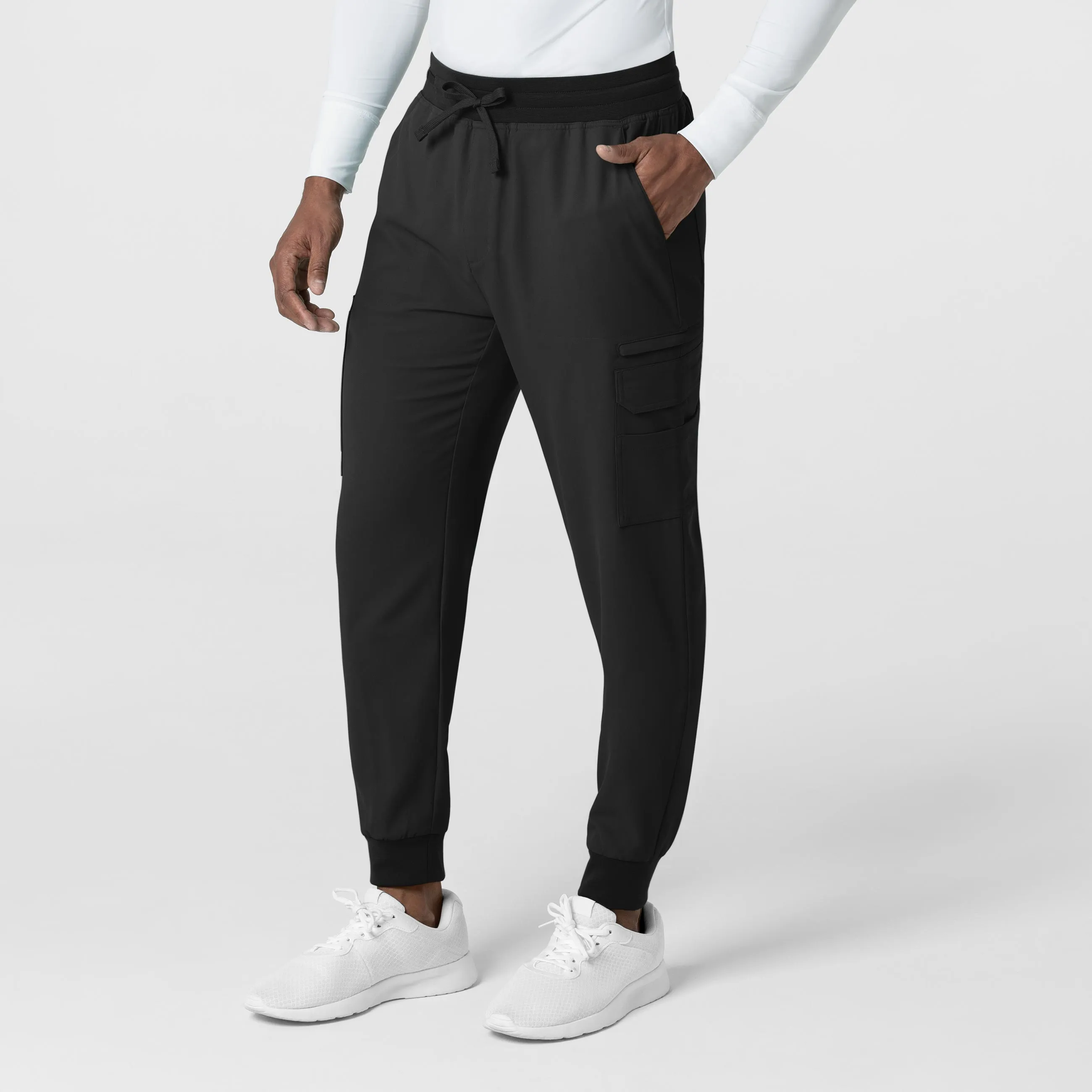 Thrive 5622 Men's Utility Jogger Scrub Pants Black
