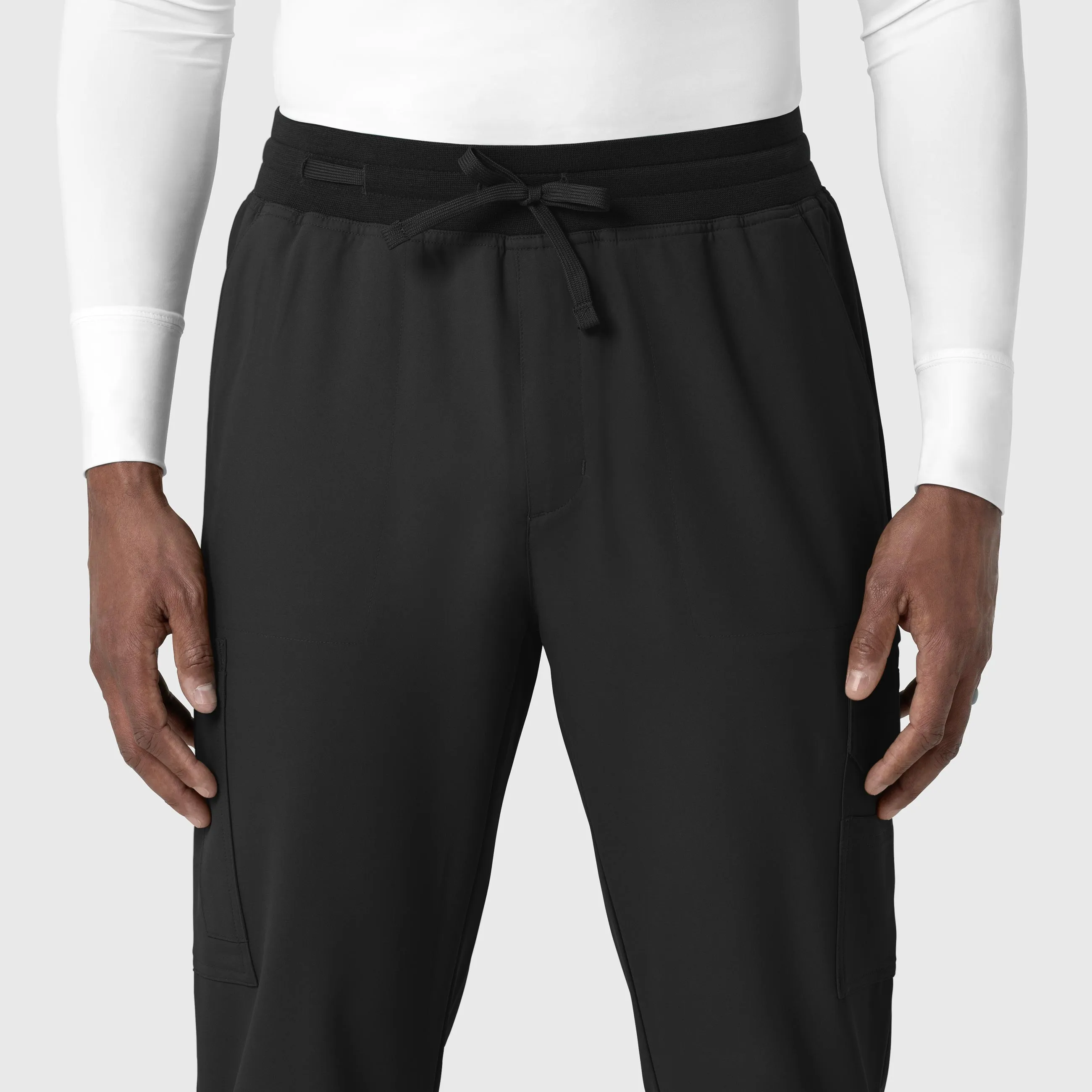 Thrive 5622 Men's Utility Jogger Scrub Pants Black