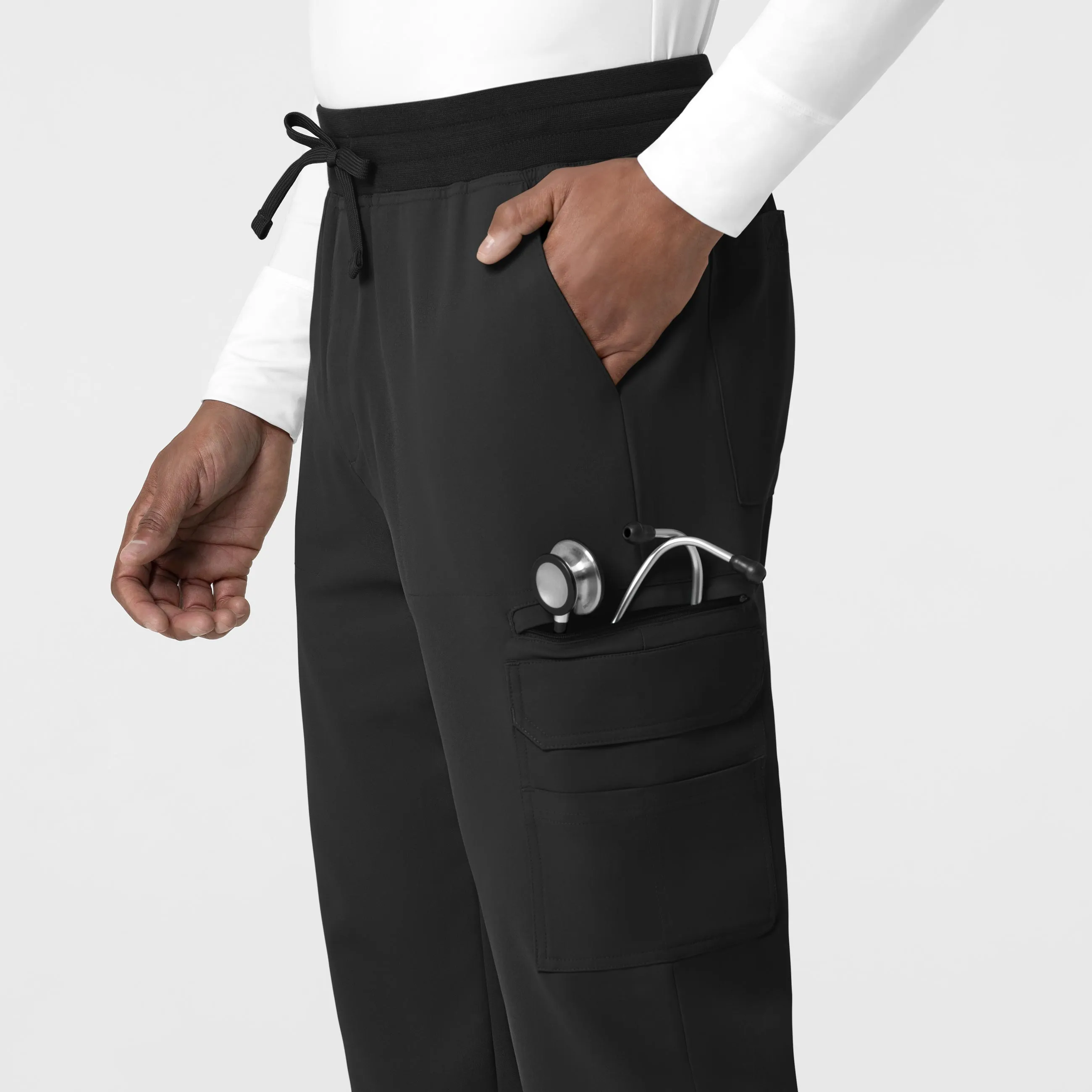 Thrive 5622 Men's Utility Jogger Scrub Pants Black