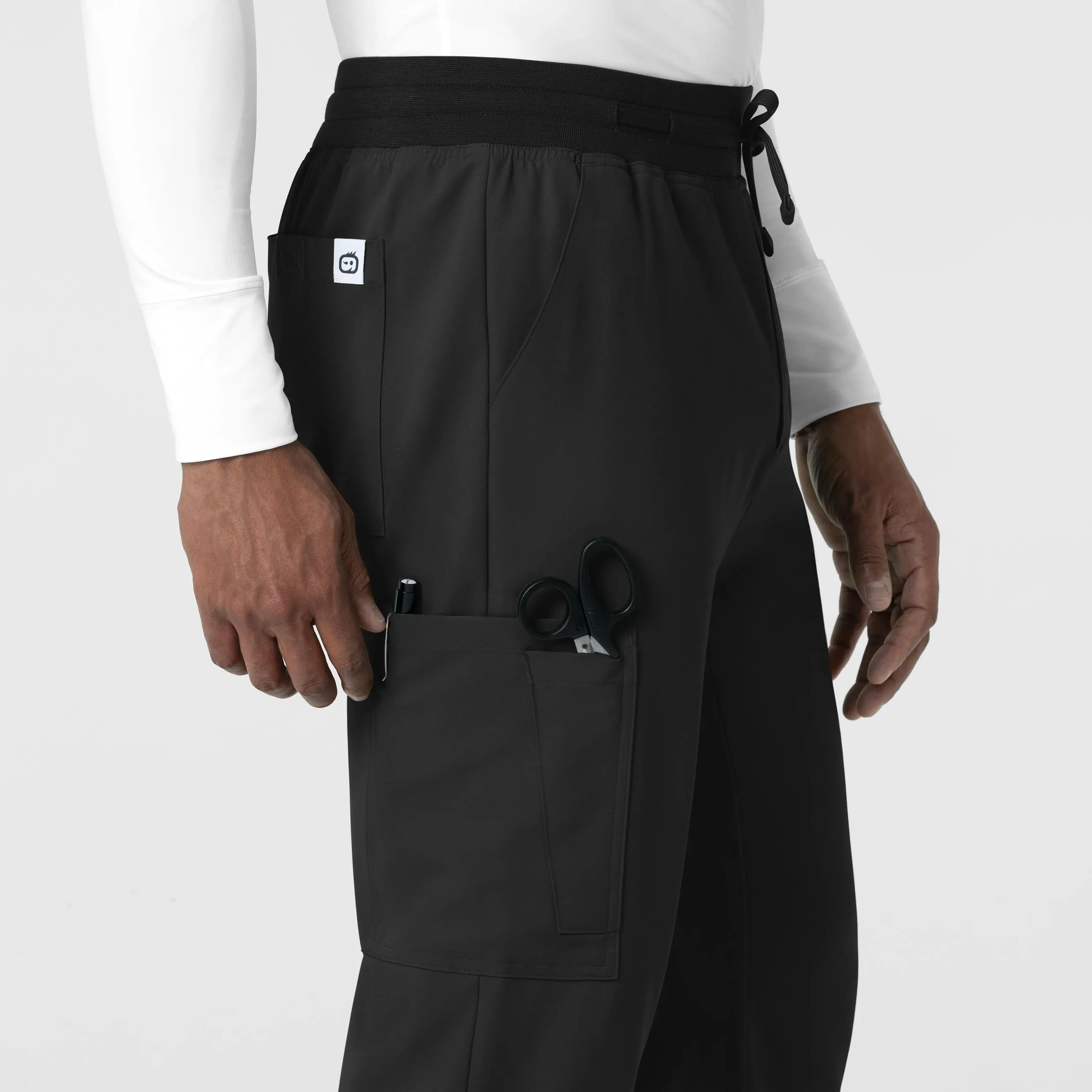 Thrive 5622 Men's Utility Jogger Scrub Pants Black