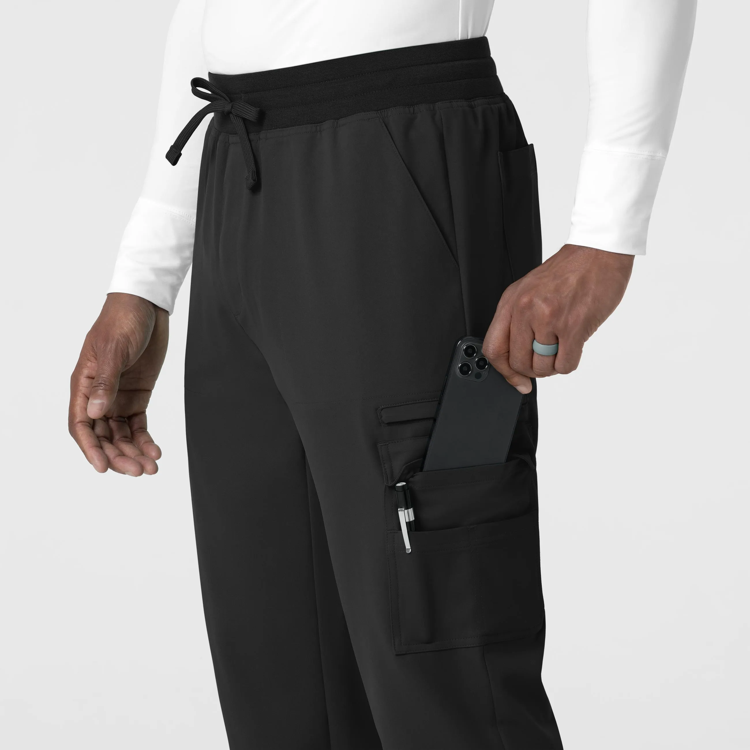 Thrive 5622 Men's Utility Jogger Scrub Pants Black