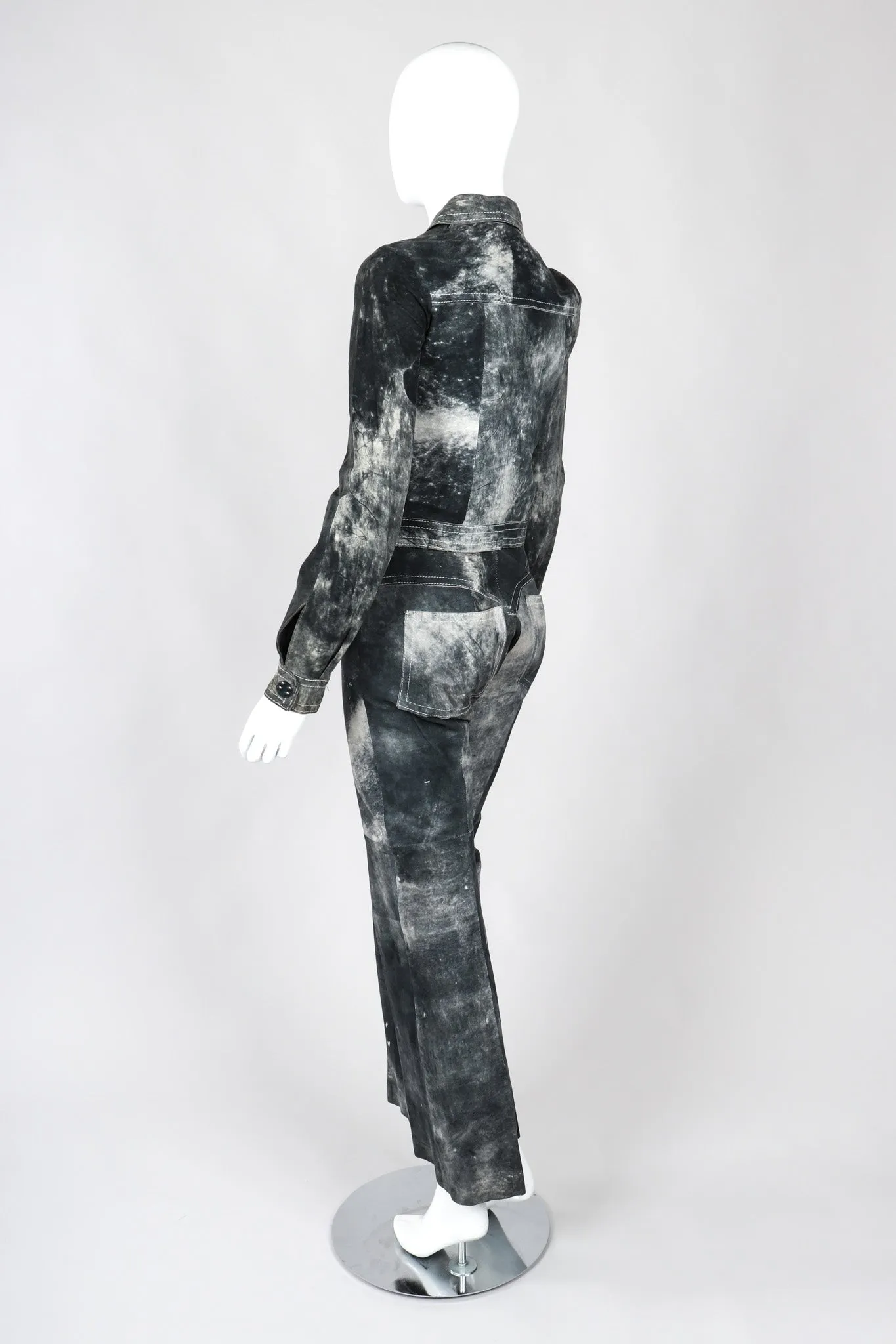 Tie-Dye Suede Jacket & Pants