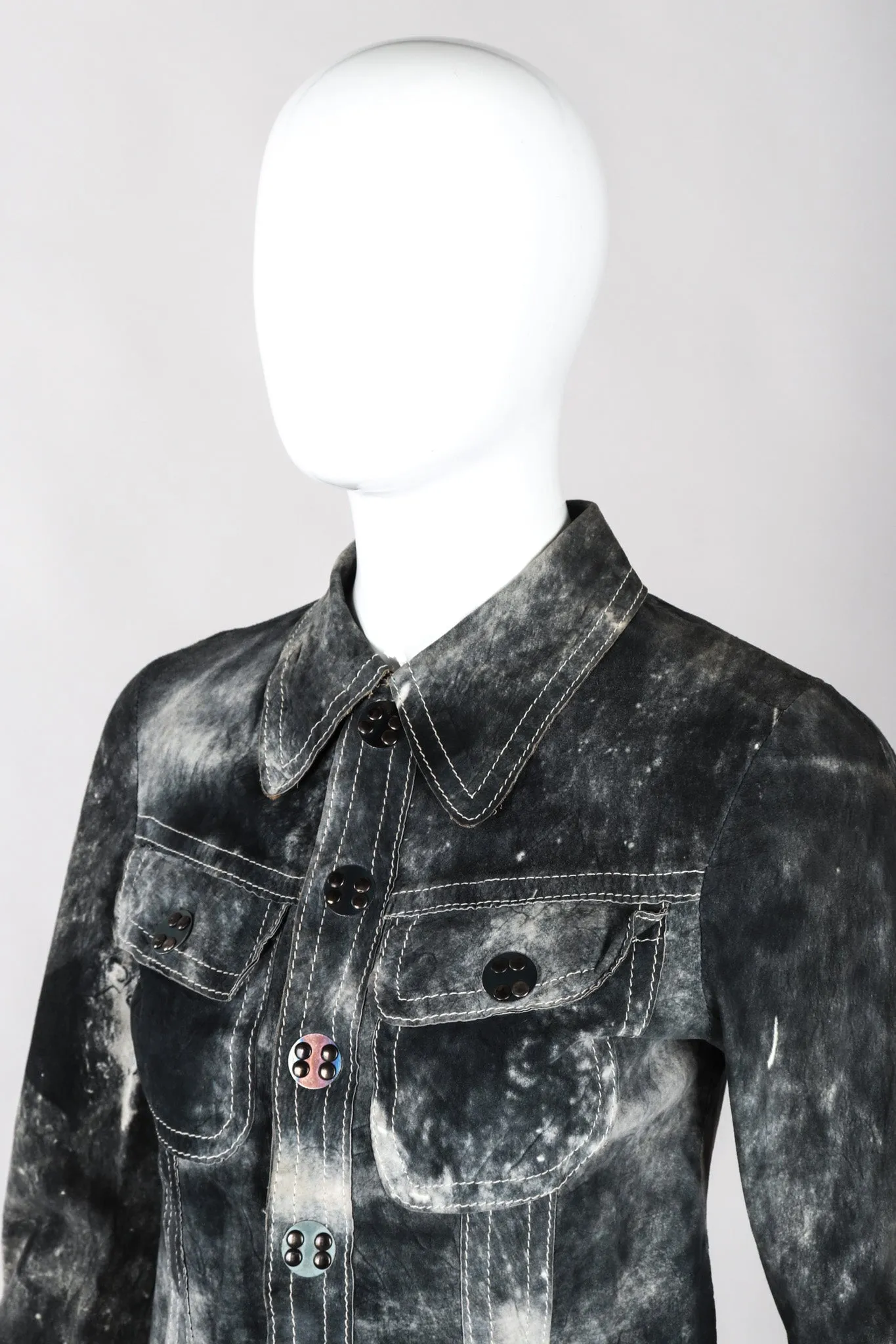 Tie-Dye Suede Jacket & Pants
