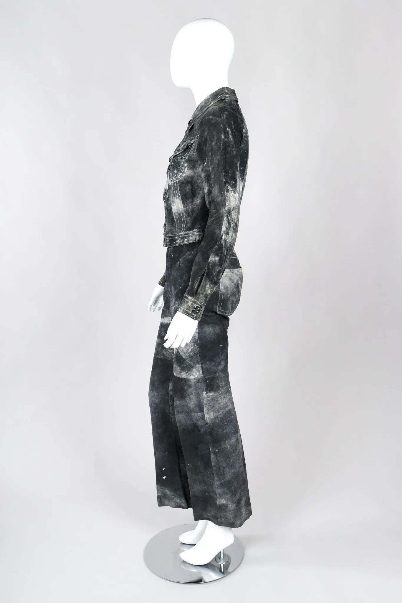 Tie-Dye Suede Jacket & Pants