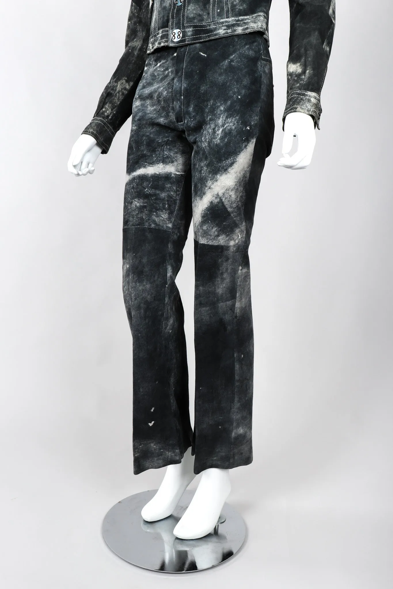 Tie-Dye Suede Jacket & Pants