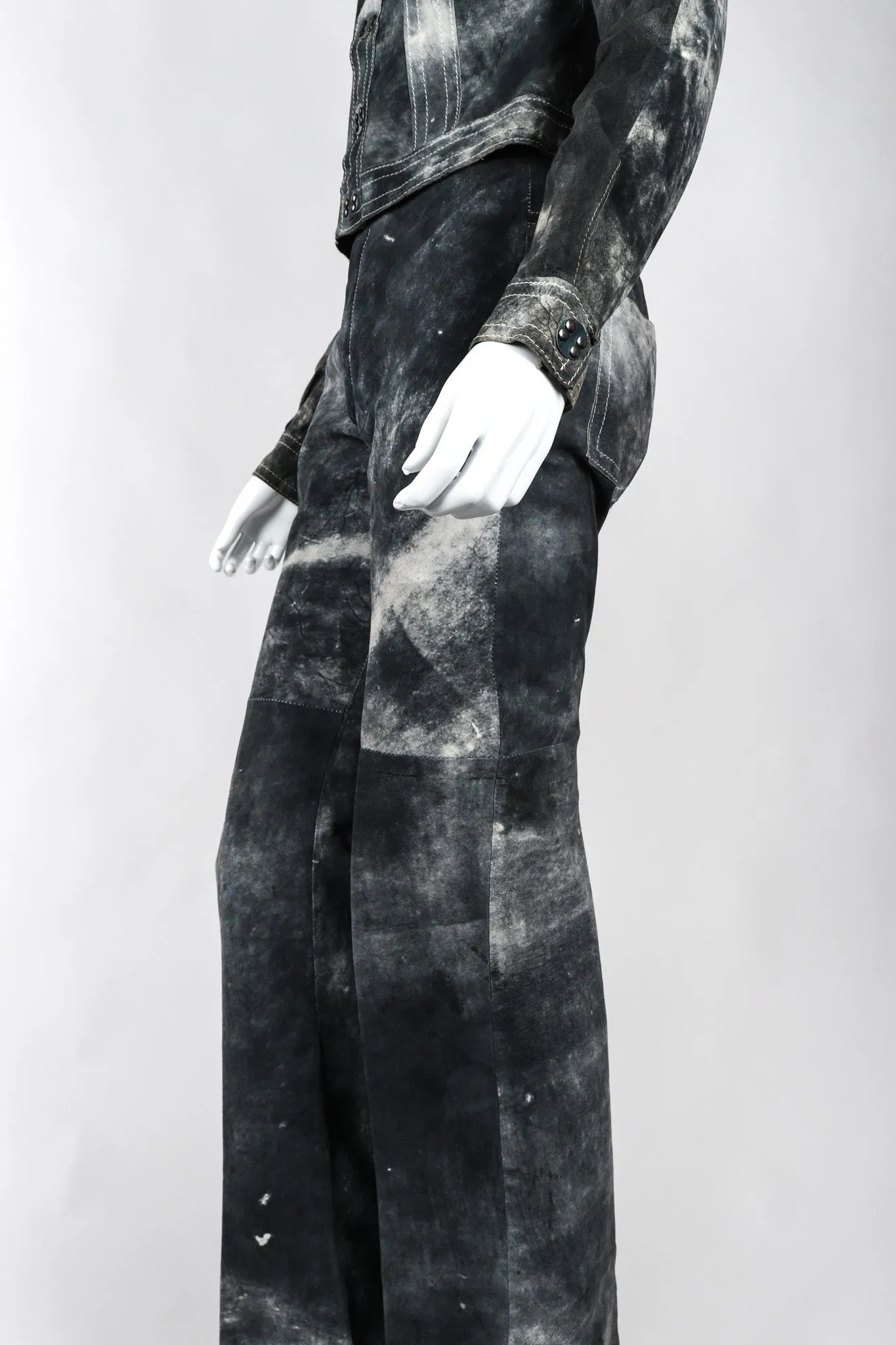 Tie-Dye Suede Jacket & Pants