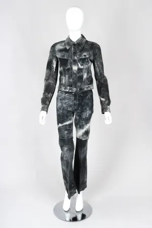 Tie-Dye Suede Jacket & Pants