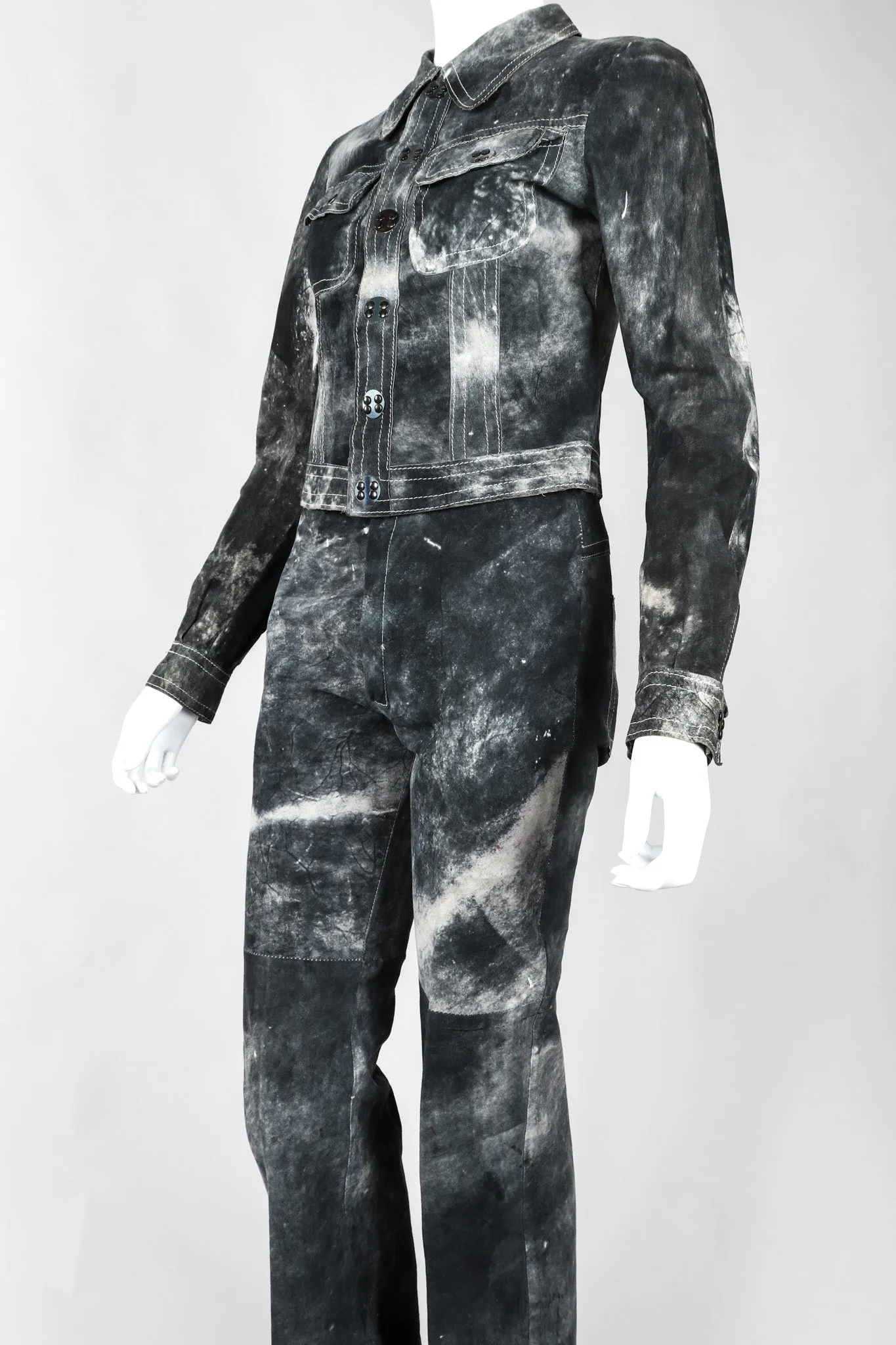 Tie-Dye Suede Jacket & Pants