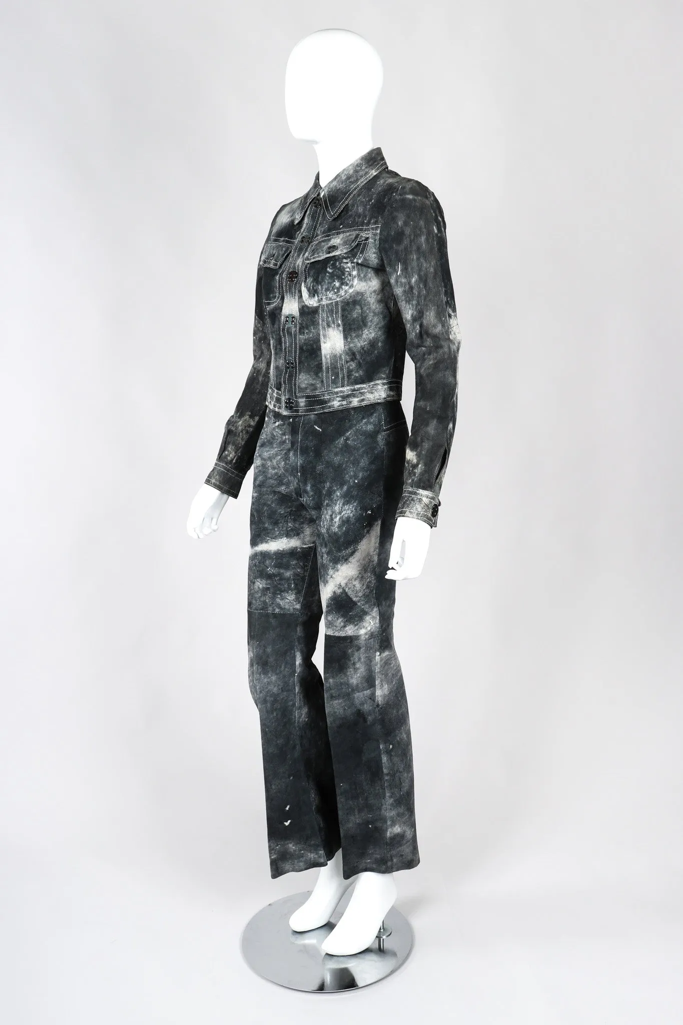 Tie-Dye Suede Jacket & Pants