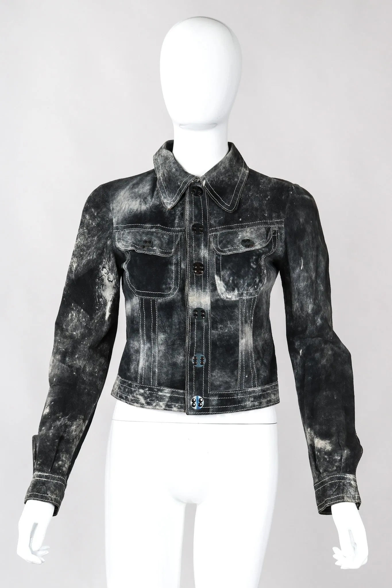 Tie-Dye Suede Jacket & Pants