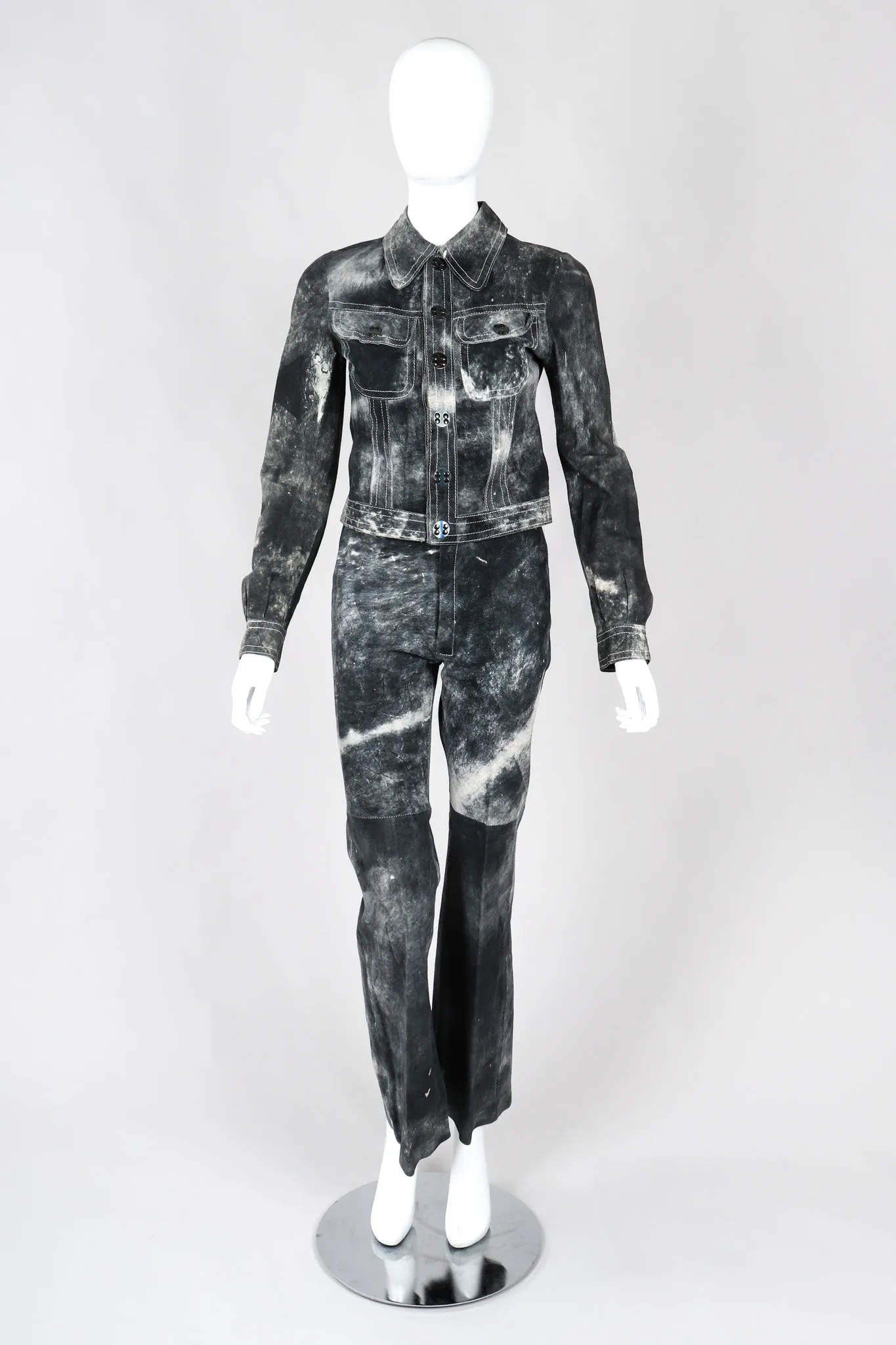 Tie-Dye Suede Jacket & Pants