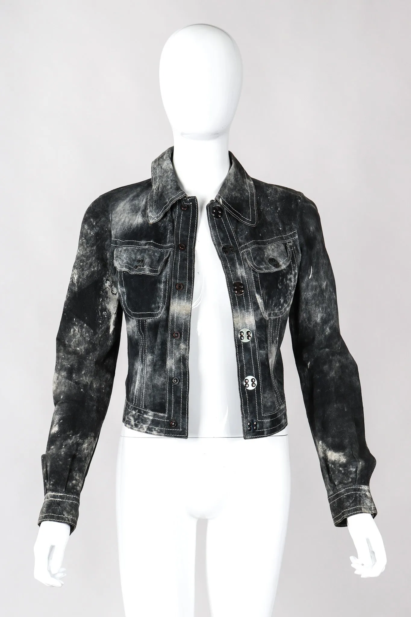 Tie-Dye Suede Jacket & Pants