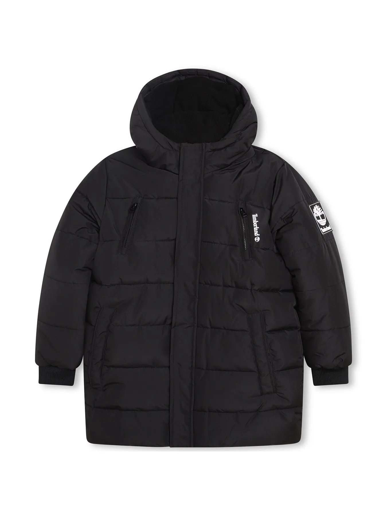 Timberland Junior Black Hooded Puffer Jacket