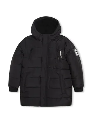 Timberland Junior Black Hooded Puffer Jacket