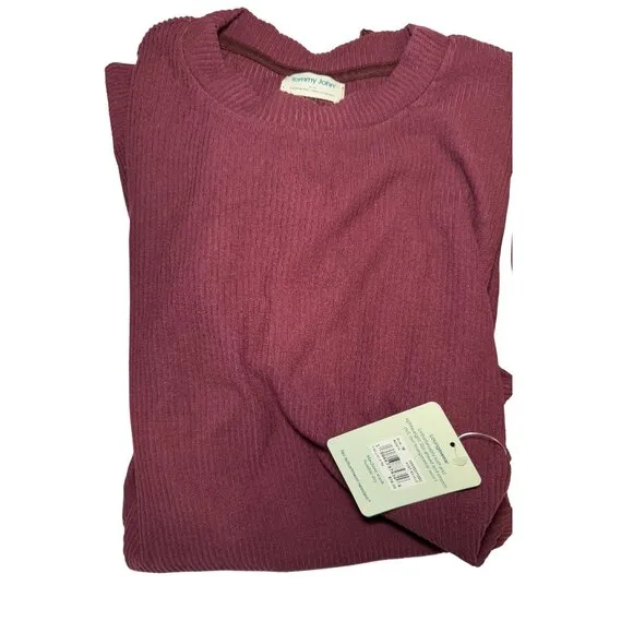Tommy John SET✨ Zen Ribbed Lounge Set - Shirt &amp; Pants | Size Medium | NWT ✨