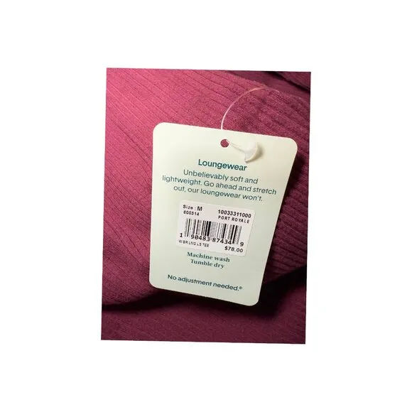 Tommy John SET✨ Zen Ribbed Lounge Set - Shirt &amp; Pants | Size Medium | NWT ✨