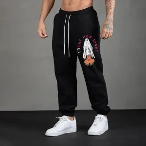 TREAT HER RIGHT Sexy Lady Ghost Graphic Casual Print Joggers