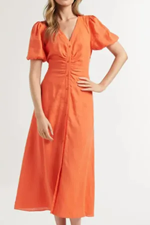 Tripoli Orange Dress
