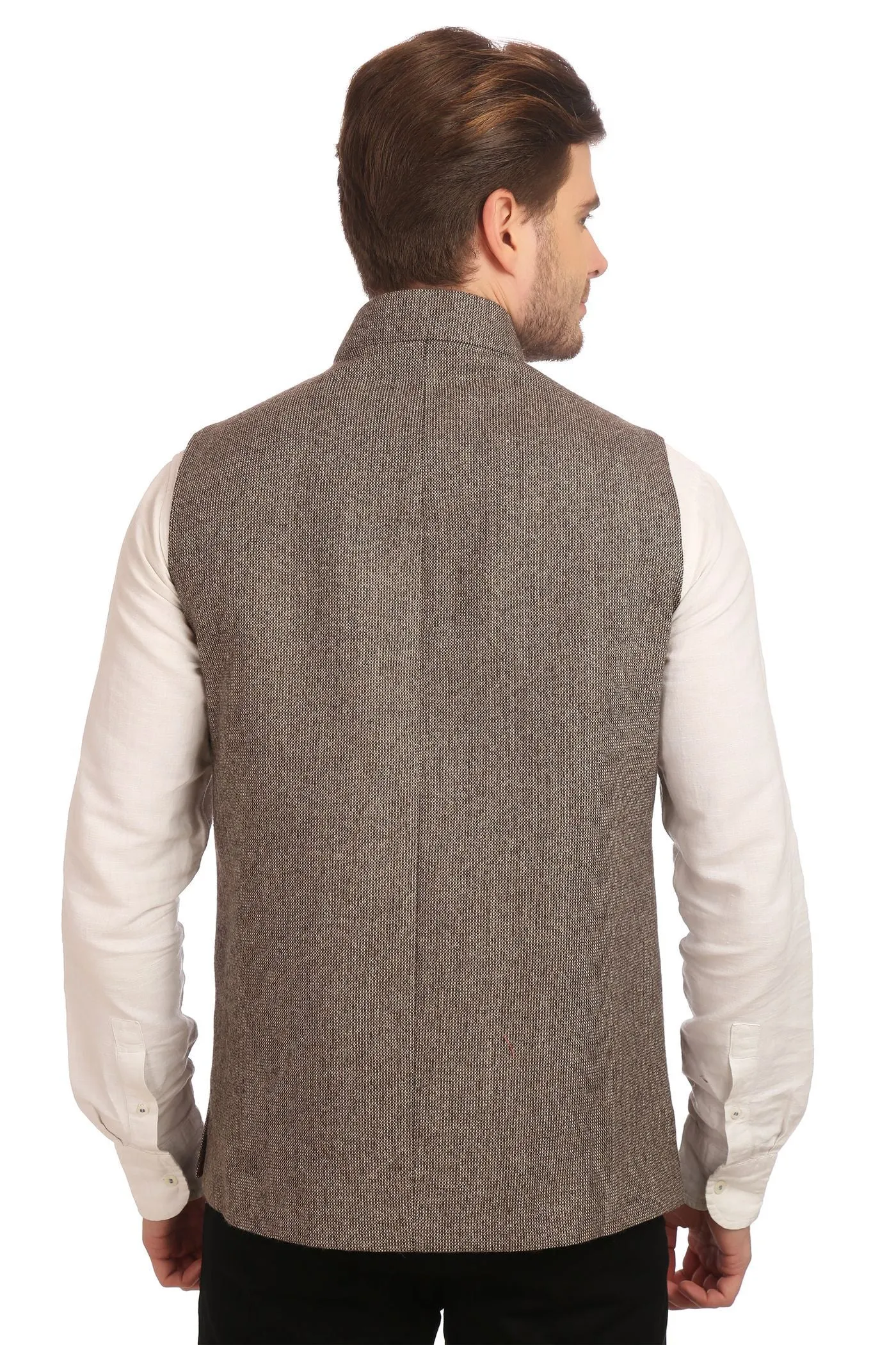 Tweed Grey Modi Nehru Jacket