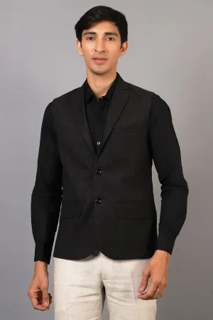 Tweed Wool Grey Modi Nehru Jacket